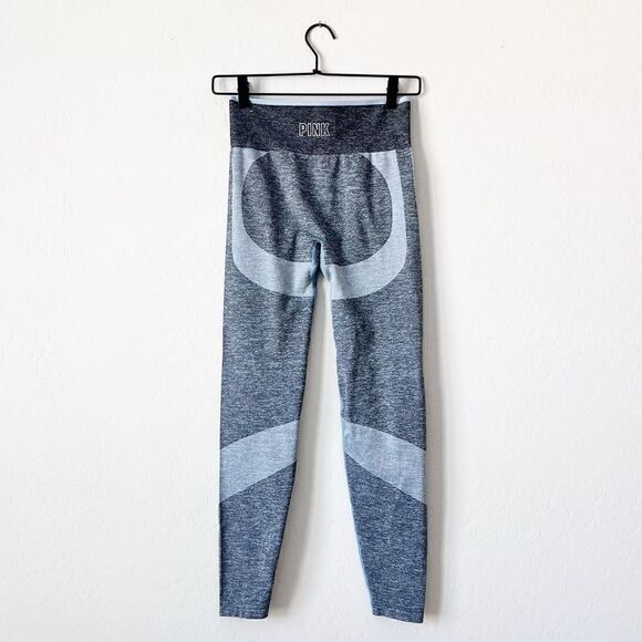 PINK Victoria Secret Seamless Leggings Blue Grey S - Picture 4 of 6
